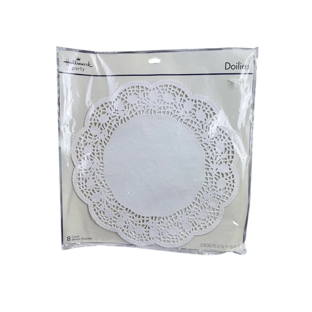 Hallmark Party Doilies‎ Set 8 White Paper 12